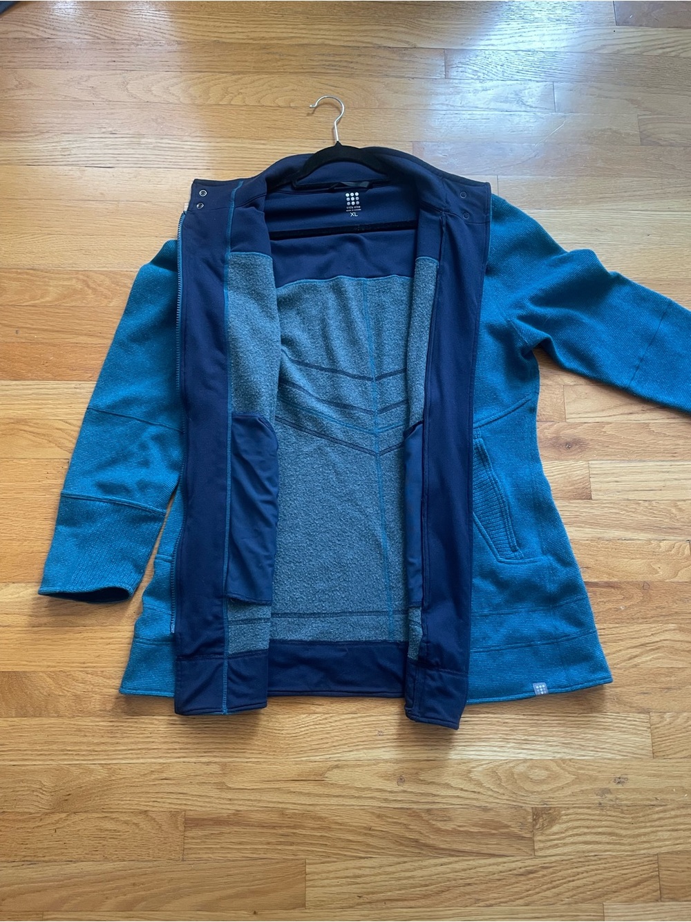 Title Nine Teal Wool Blend Shacket - Picture 4 of 10